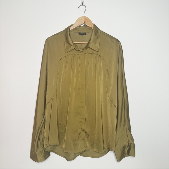 Currant Air Green Dolman Sleeve Blouse Large - Picture 1 of 8